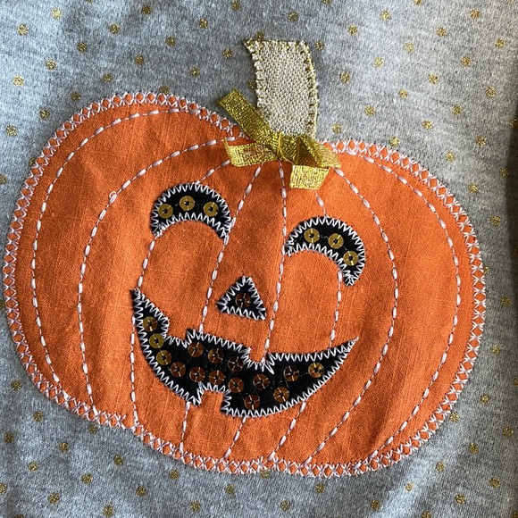 NWOT Mud Pie baby girl pumpkin romper - Picture 3 of 6